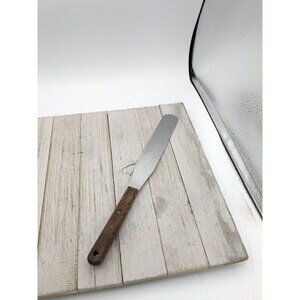 Vintage MEL-JAX Stainless Steel 11 1/2" Icing Spatula USA Wood Handle Meljax